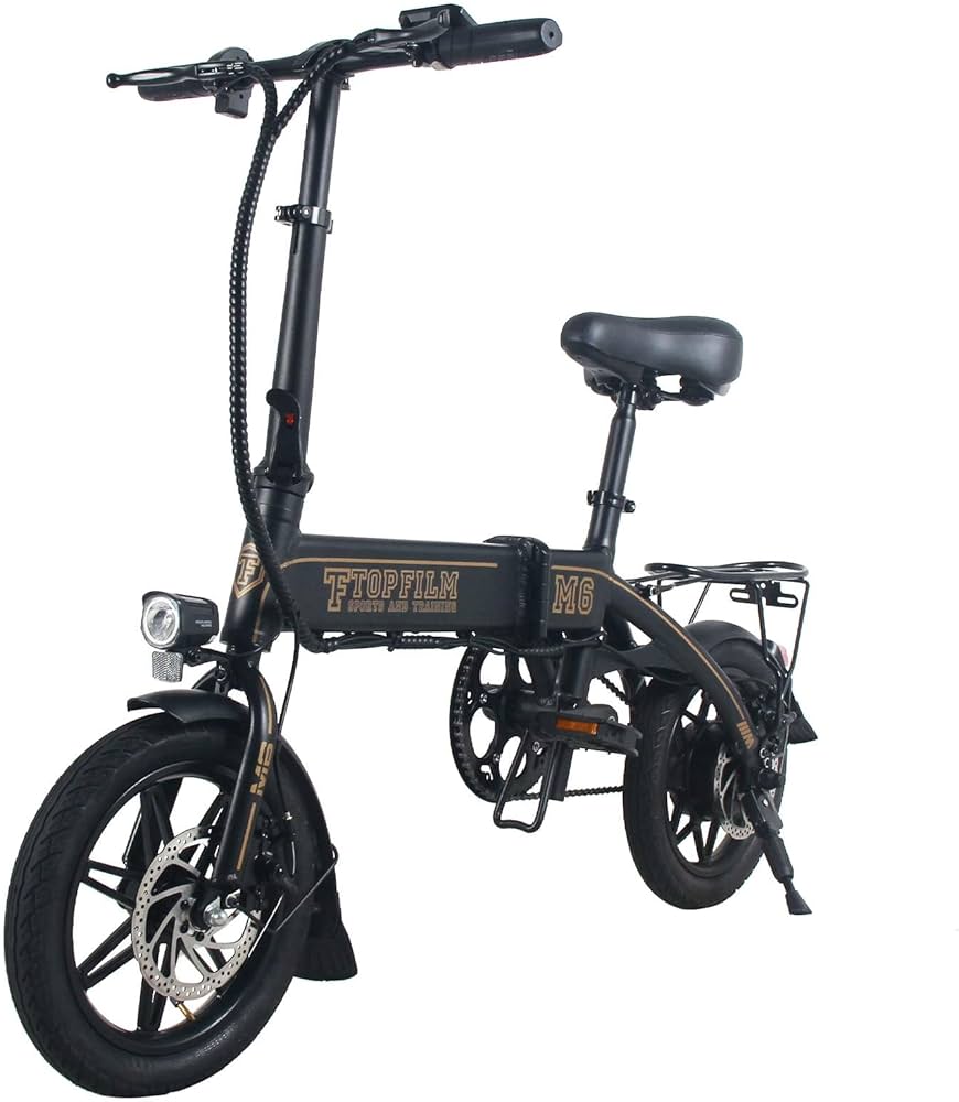 折りたたみ電動アシスト自転車 TTOPFILM 14インチ 350W 防水仕様